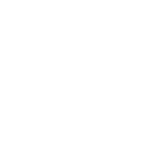 White icon of a hand holding a construction helmet.